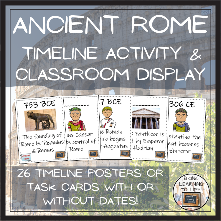 Ancient Rome Timeline Activity & Classroom Display