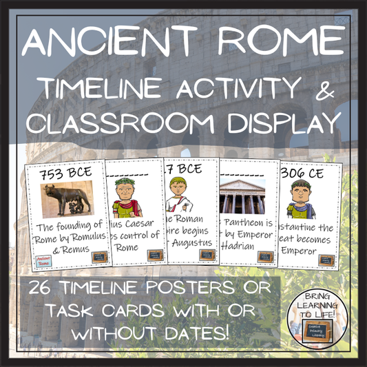 Ancient Rome Timeline Activity & Classroom Display