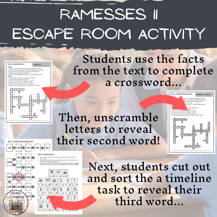 Ramesses II Escape Room | Social Studies & Ancient History Activity