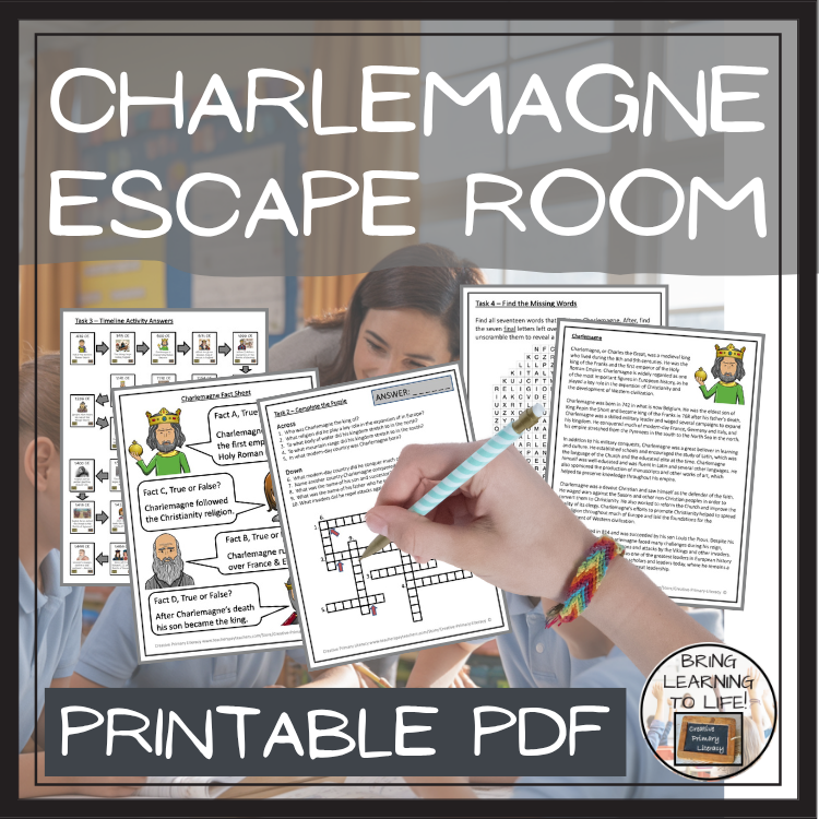Charlemagne Escape Room | Social Studies & Middle Ages History Activity