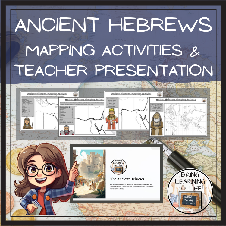 Ancient Hebrews Map Activity & Teaching Presentation