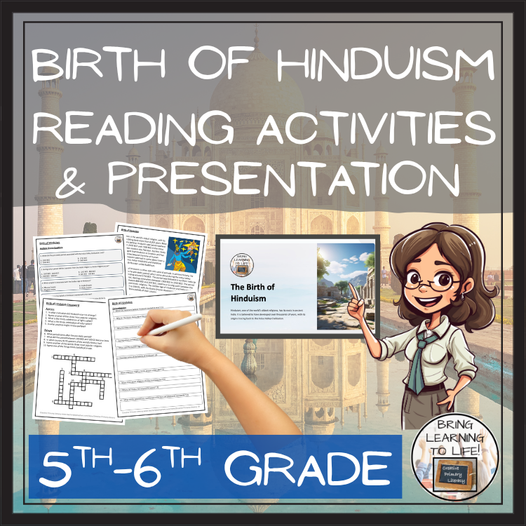 The Birth of Hinduism Close Reading Activities | 5th Grade & 6th Grade