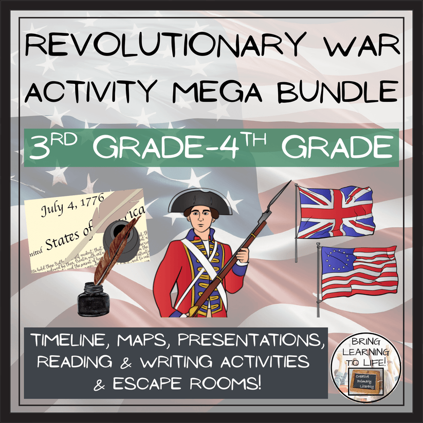 American Revolutionary War Activities Mega Bundle – Creative Primary ...