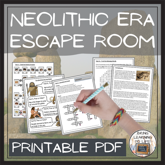 Neolithic Era Escape Room | Social Studies & Ancient History Activity