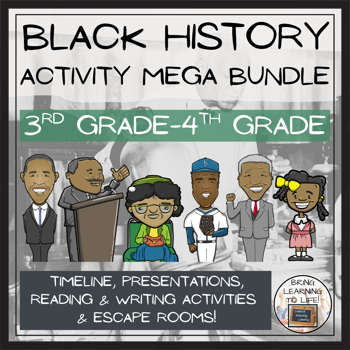 Black History Month Social Studies Mega Bundle | 3rd-4th Grade