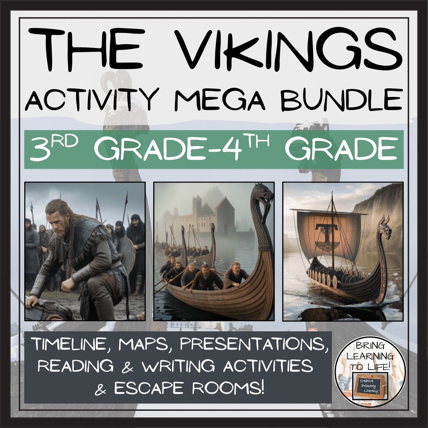 The Vikings Mega Bundle of Activities | 3rd Grade & 4th Grade