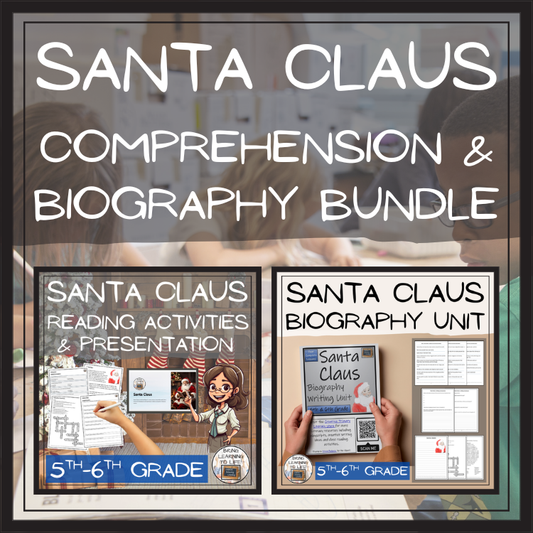 Santa Claus Close Reading & Biography Bundle | 5th Grade & 6th Grade