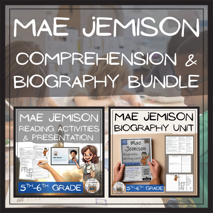 Mae Jemison Close Reading & Biography Bundle | 5th Grade & 6th Grade