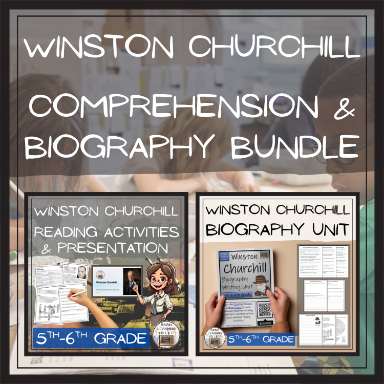Winston Churchill Close Reading & Biography Bundle | 5th Grade & 6th Grade