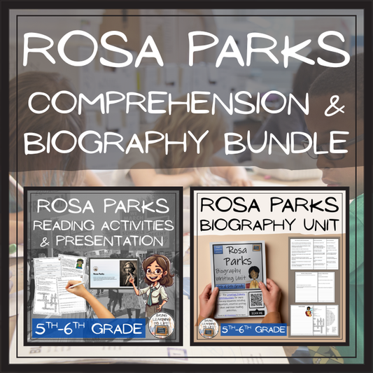 Rosa Parks Close Reading & Biography Bundle | 5th Grade & 6th Grade