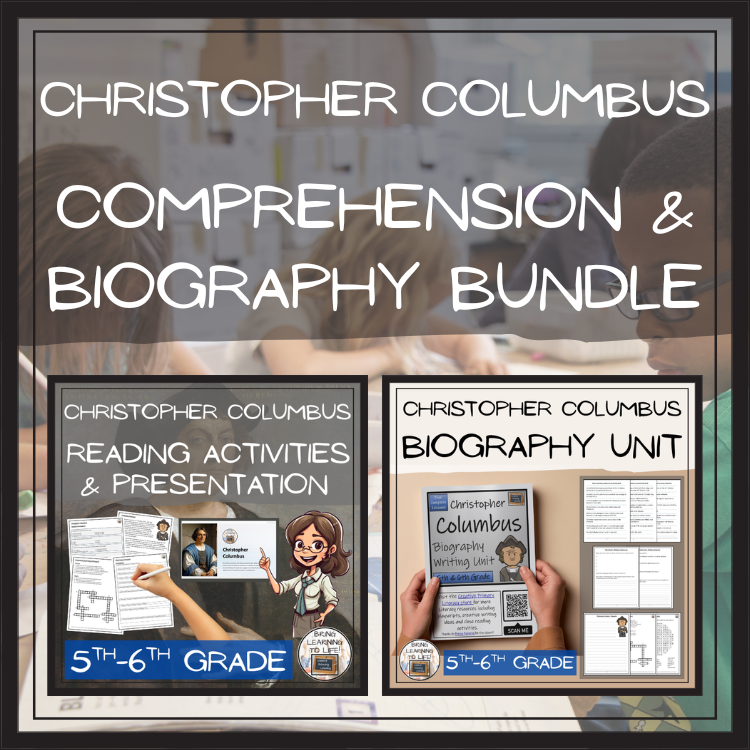 Christopher Columbus Close Reading & Biography Bundle | 5th Grade & 6th Grade