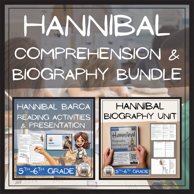 Hannibal Close Reading & Biography Bundle | 5th Grade & 6th Grade