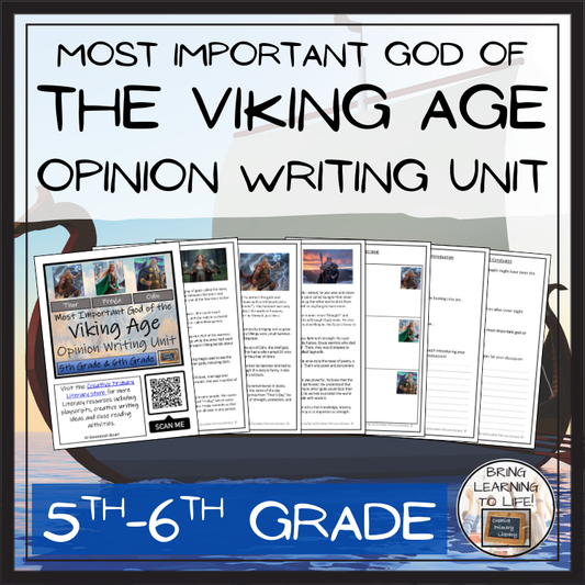 Most Important Viking God Opinion Writing Unit | 5th Grade & 6th Grade