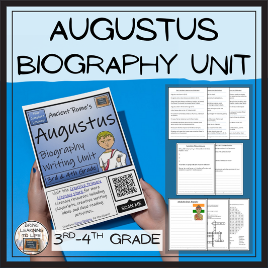 Augustus Biography Project & Writing Unit | 3rd Grade & 4th Grade