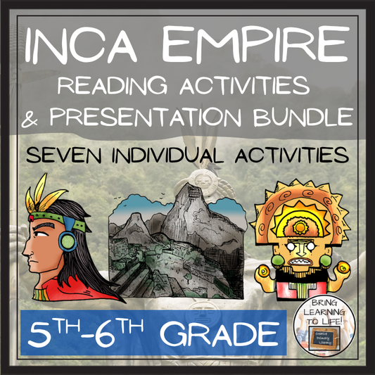 Inca Empire Close Reading Comprehension Bundle | 5th Grade & 6th Grade