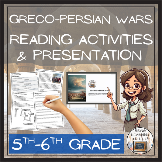 The Greco-Persian Wars Close Reading Comprehension Activities | 5th & 6th Grade