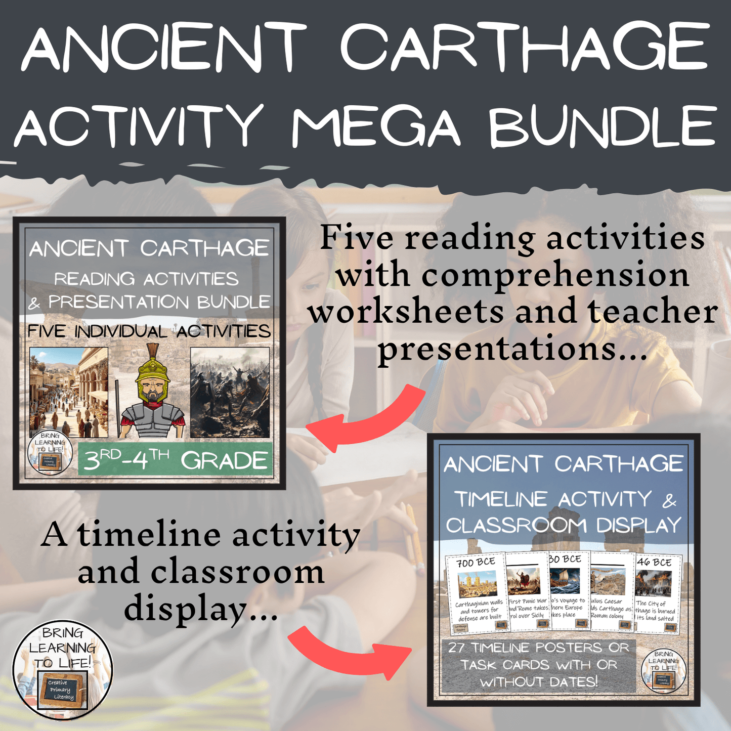Carthaginian Empire Mega Bundle of Activities | 3rd Grade & 4th Grade
