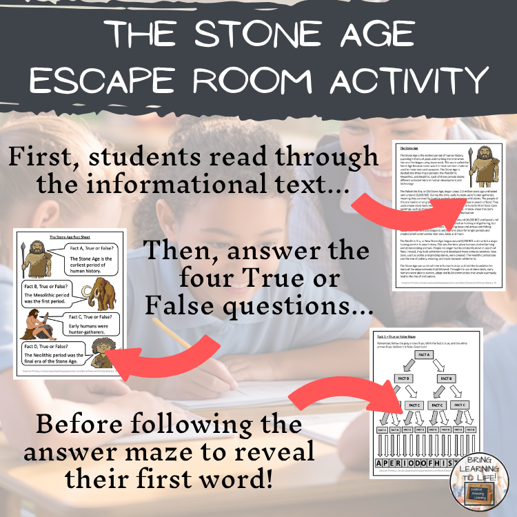 Stone Age Escape Room | Social Studies & Ancient History Activity