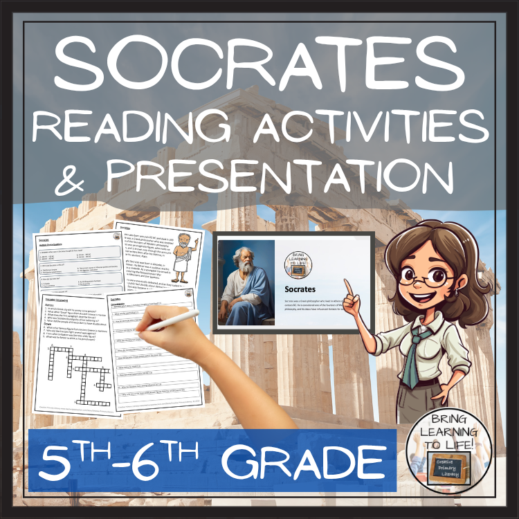 Socrates Close Reading Comprehension Activities | 5th Grade & 6th Grade