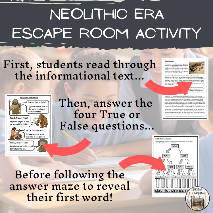 Neolithic Era Escape Room | Social Studies & Ancient History Activity