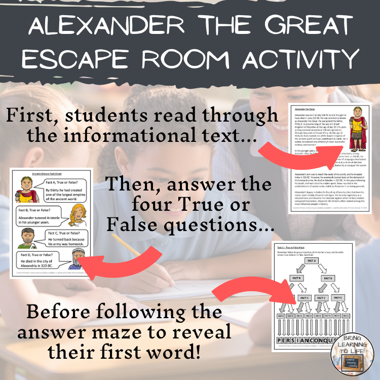 Alexander the Great Escape Room | Social Studies & Ancient History Activity