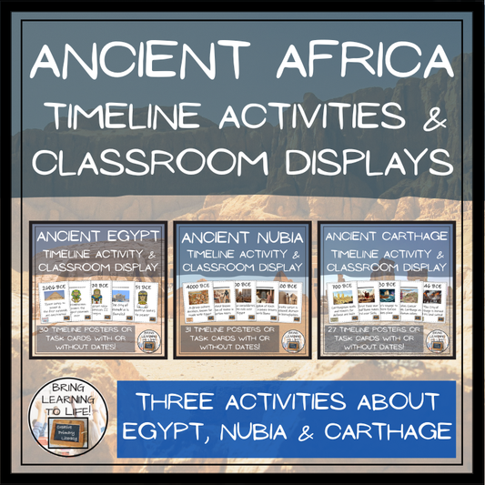 Ancient Africa Timeline Activity & Classroom Display Bundle