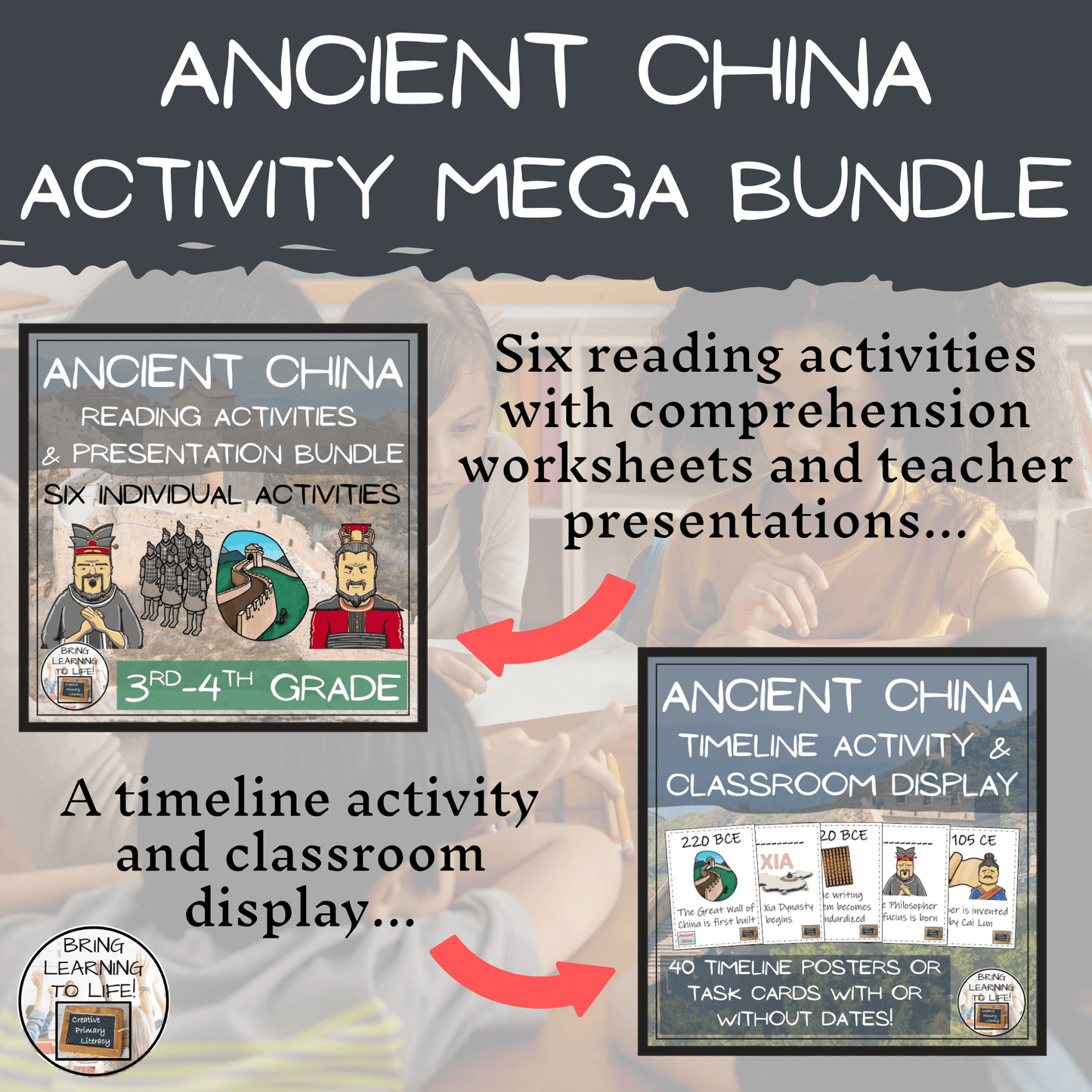 Ancient China Mega Bundle of Activities | 3rd Grade & 4th Grade