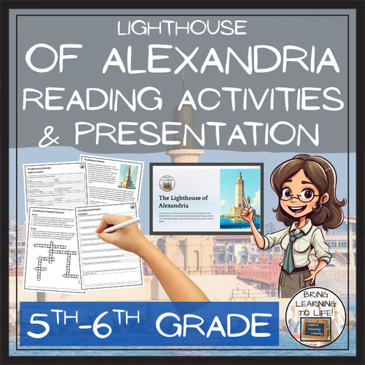 Lighthouse of Alexandria Close Reading Activities | 5th Grade & 6th Grade