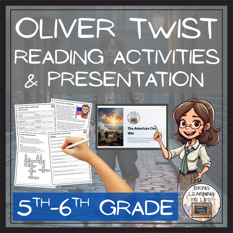 Oliver Twist Fiction Reading Comprehension | 5th Grade & 6th Grade