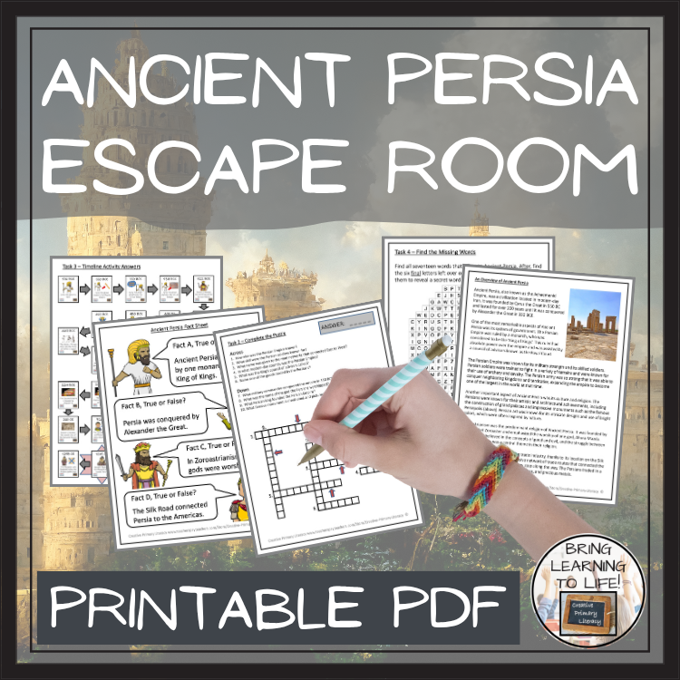 Ancient Persia Escape Room | Social Studies & Ancient History Activity