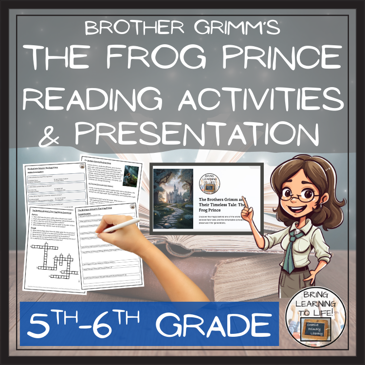 Brothers Grimm's The Frog Prince Reading Comprehension | 5th Grade & 6th Grade