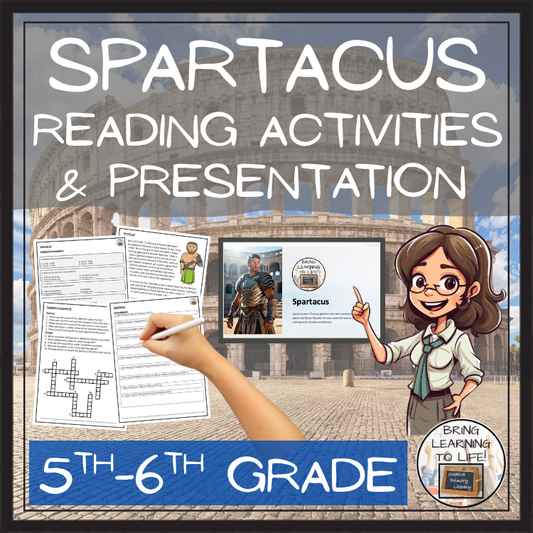 Spartacus Close Reading Comprehension Activity | 5th Grade & 6th Grade