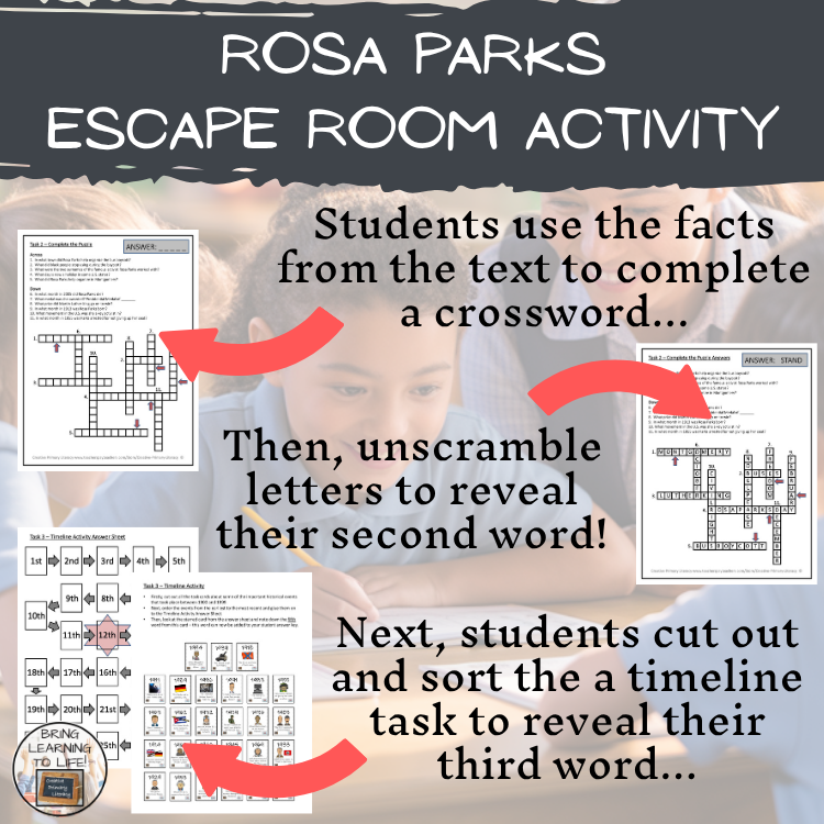 Rosa Parks Escape Room | Social Studies & History Activity