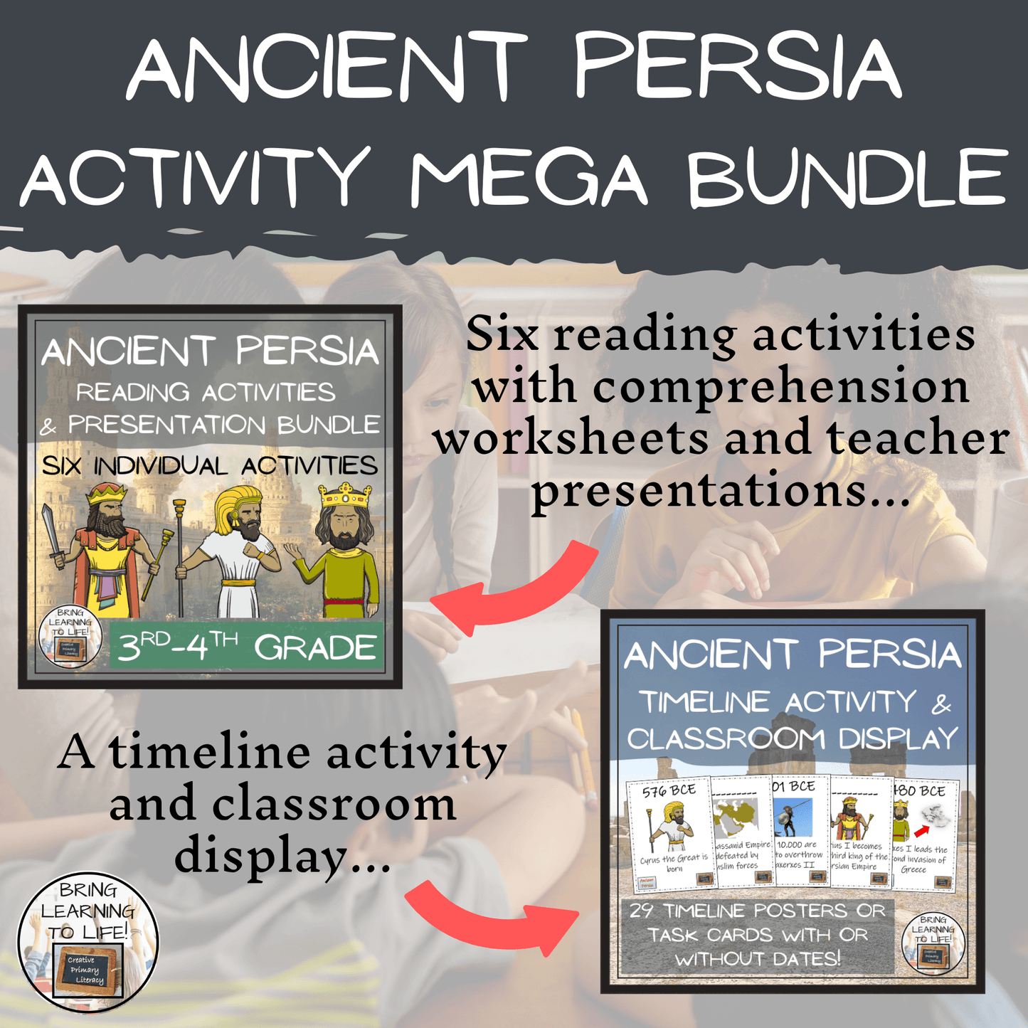 Ancient Persia Mega Bundle of Activities | 3rd Grade & 4th Grade