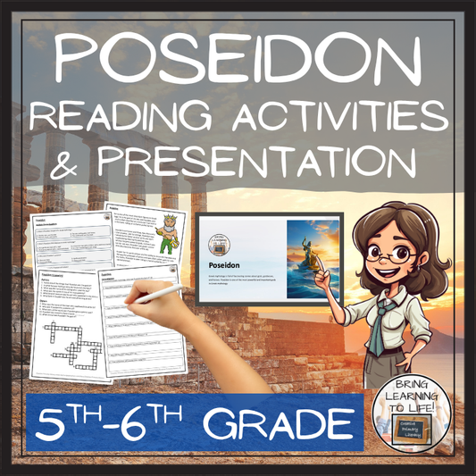 Poseidon Close Reading Comprehension Activity | 5th Grade & 6th Grade