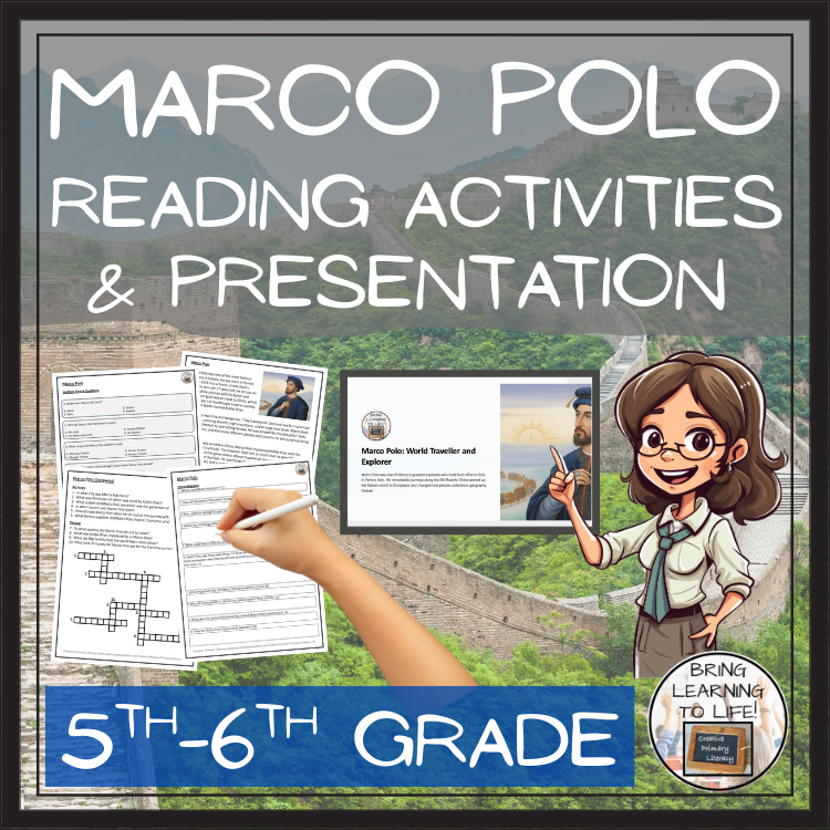 Marco Polo Close Reading Comprehension Activities | 5th Grade & 6th Grade