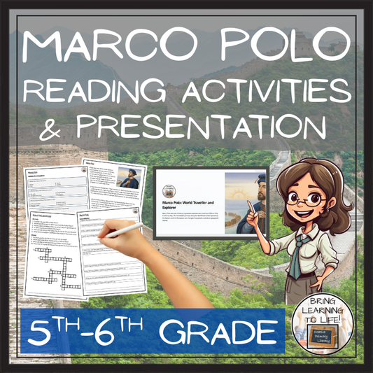 Marco Polo Close Reading Comprehension Activities | 5th Grade & 6th Grade
