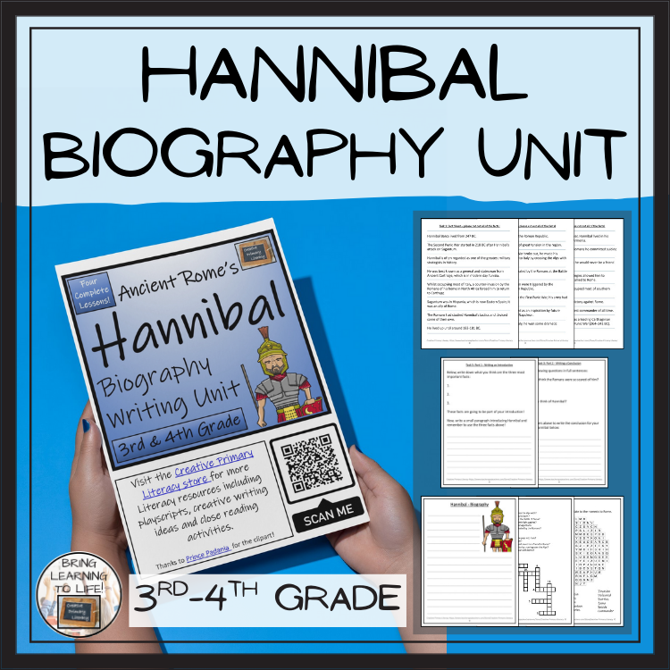 Hannibal Biography Project & Writing Unit | 3rd Grade & 4th Grade