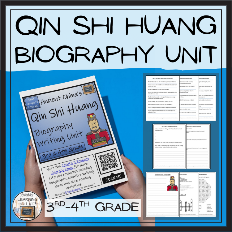 Qin Shi Huang Biography Project & Writing Unit | 3rd Grade & 4th Grade