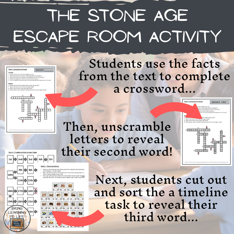 Stone Age Escape Room | Social Studies & Ancient History Activity