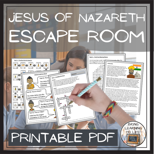 Jesus of Nazareth Escape Room | Social Studies & Bible Studies Activity