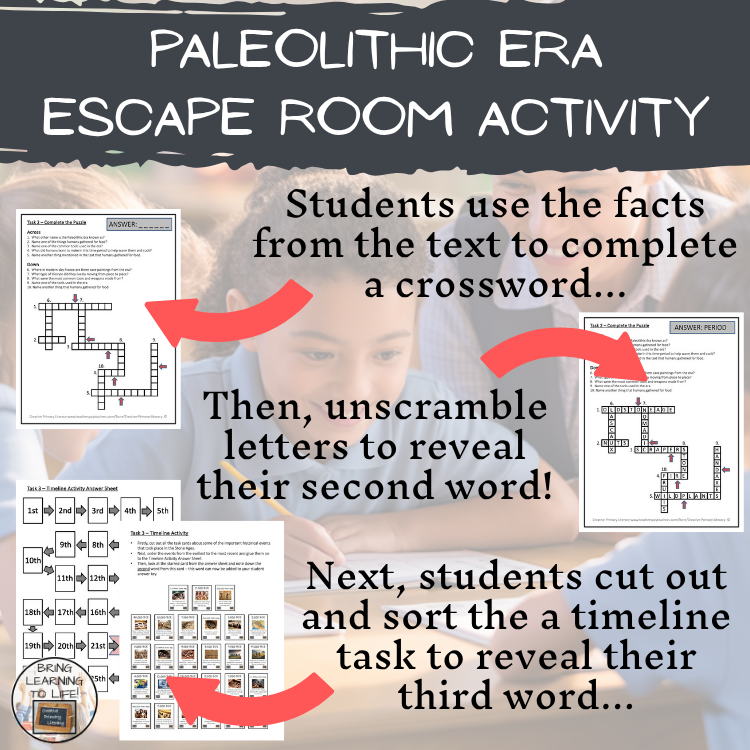 Paleolithic Era Escape Room Activity
