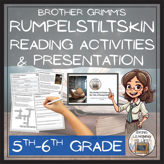 Brothers Grimm's Rumpelstiltskin Reading Comprehension | 5th Grade & 6th Grade