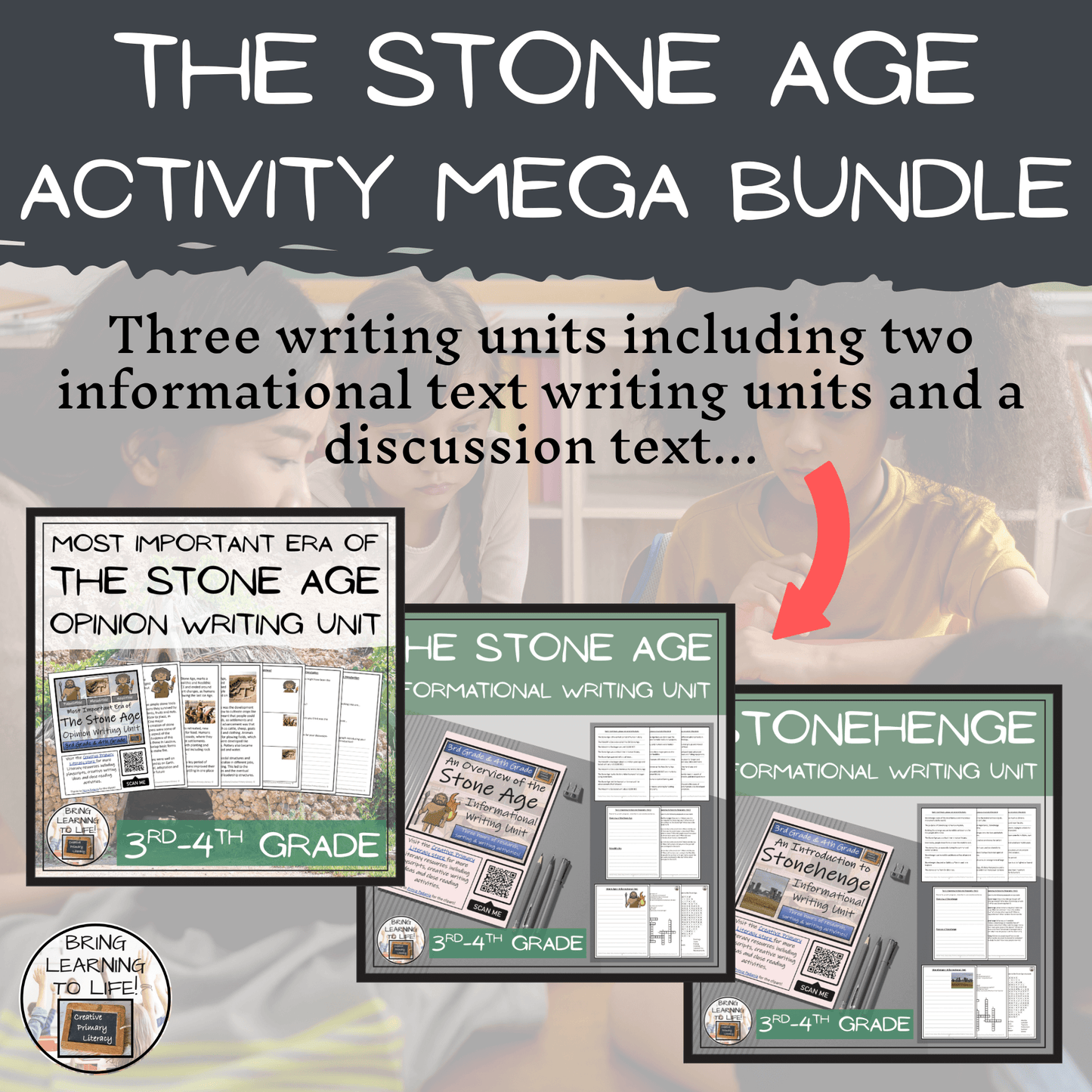 Stone Age Mega Bundle of Activities | 3rd Grade & 4th Grade