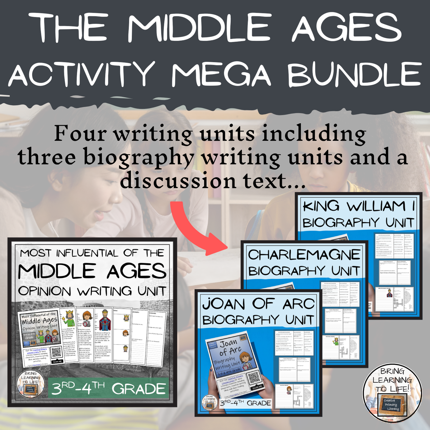 Middle Ages Mega Bundle of Activities | 3rd Grade & 4th Grade