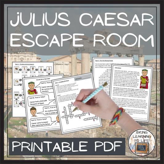 Julius Caesar Escape Room | Social Studies & Ancient History Activity