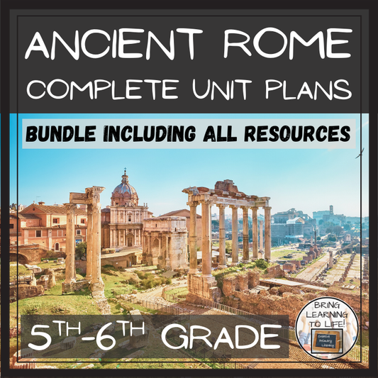 Ancient Rome Unit Plans and Resource Bundle | 5th Grade & 6th Grade