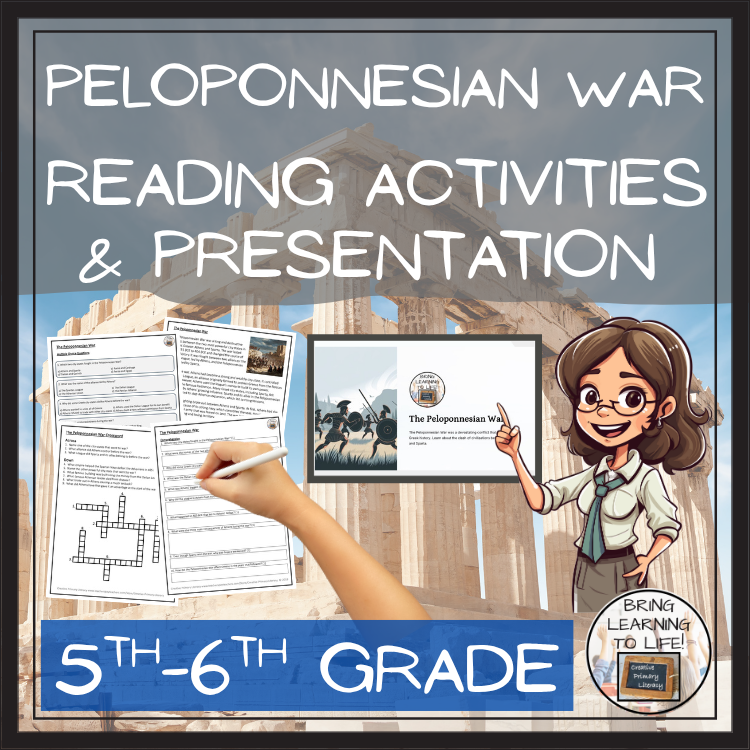 Peloponnesian War Close Reading Comprehension Activities | 5th Grade & 6th Grade