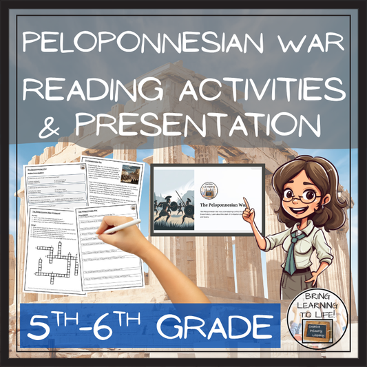 Peloponnesian War Close Reading Comprehension Activities | 5th Grade & 6th Grade