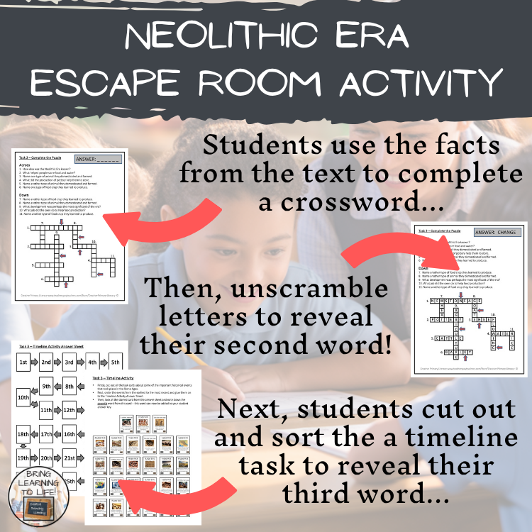 Neolithic Era Escape Room | Social Studies & Ancient History Activity